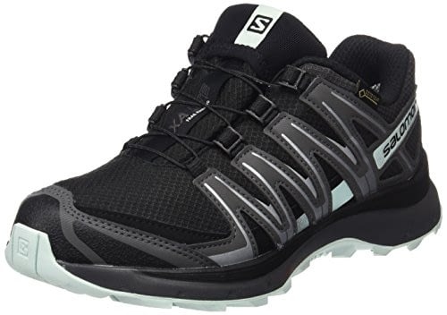 Chaussures de course pour femmes Salomon, XA LITE GTX W, Couleur: Noir / Turquoise (Noir / Magnet / Fair Aqua), Taille: EU 36 2/3