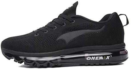 ONEMIX chaussures de course pour hommes 3D tricot léger coussin d'air pour la marche Gym Fitness Jogging Fitness sport de plein air Casual Sneaker